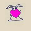 bunny with heart